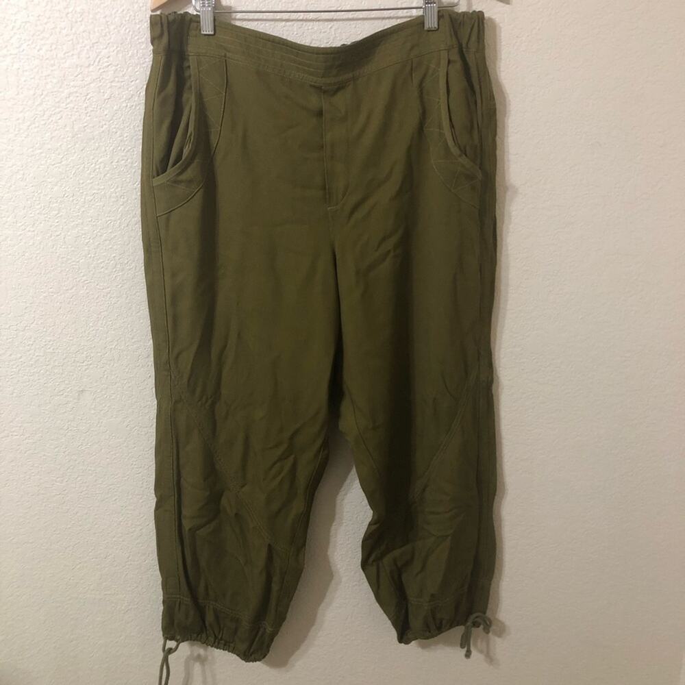 Anthropologie Olive Green Parachute Pants - Size Large